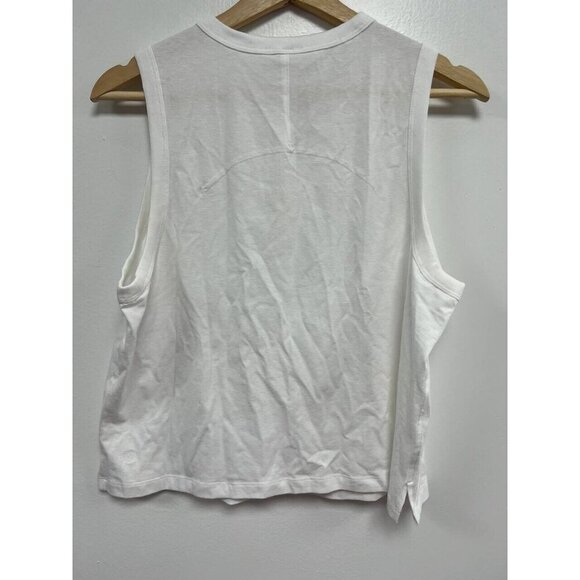 Lululemon Women Cropped Muscle Tank Sleeve Length White Size 10 - Picture 5 of 8